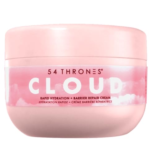 54 Thrones Barrier Repair Cloud Cream, Ultimate Hydrating Skin Care, Hydrating Peptide Moisturizer, Active Skin Repair Cream, Active Repair, Kenyan Hibiscus + Moroccan Rose