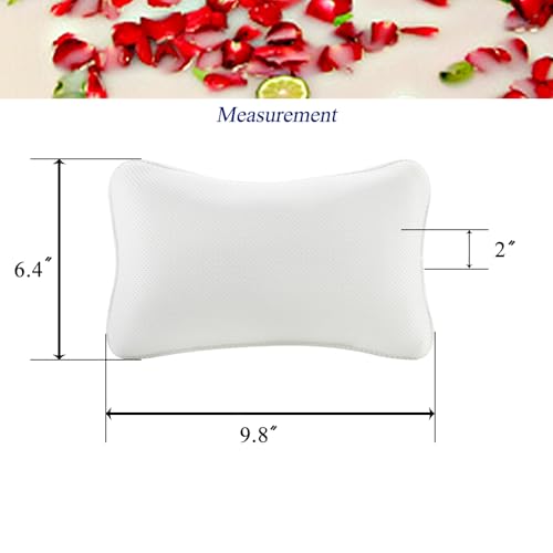 Bathtub Pillow with Suction Cups - Neck & Head Support