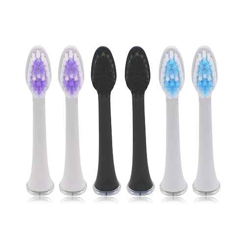PDEEY Toothbrush Heads Replacement for Jetwave Sonic Edge Toothbrush, with Head Cover 6 PCS