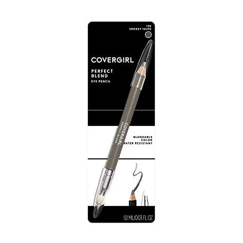 COVERGIRL Perfect Blend Eyeliner Pencil, Smoky Taupe 130 (1 Count) (Packaging May Vary) Eyeliner Pencil with Blending Tip (Pack of 4)