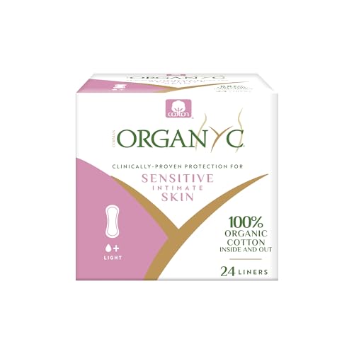 Organyc Organic Cotton Panty Liners Light Flow Pack of 24 - Ultra Thin & Sensitive
