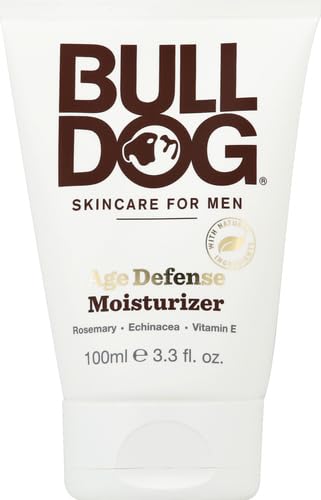 BULLDOG Mens Skincare and Grooming Face Moisturizer Age Defense, 3.3 Fluid Ounce