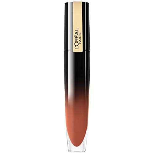 L'Oreal Paris Brilliant Signature Shiny Lip Stain Lipstick, Be Independent,0.21 Fl Oz.