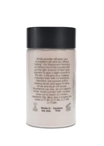 RCMA Translucent Loose Powder - No Flashback Setting Powder, 3oz
