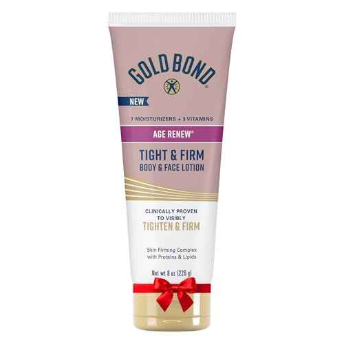 Gold Bond Age Renew Tight & Firm Body & Face Lotion with Proteins & Lipids, Skin Firming Lotion for Women & Men With Aging, Dry Skin, 8 oz.