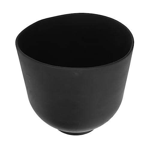 Large Size Silicone Mixing Bowl, Professional Reusable Beauty Tool, Multi Purpose Holder for Spices, Space Saving Kitchen Accessory with Mask (Black)