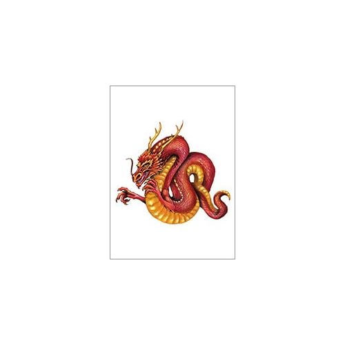 Large Dragon Ink Temporary Tattoos for Party Favor/Party Activity - 30 Sheets - Series 3