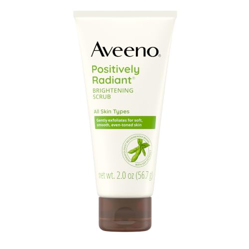 Aveeno Positively Radiant Exfoliating Facial Scrub 2 oz - Brightening & Gentle Skin Exfoliant