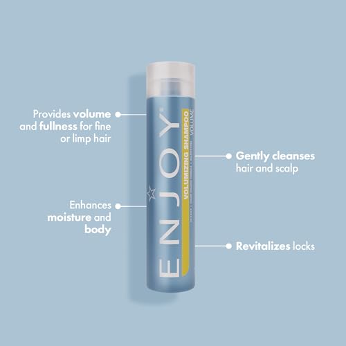 Enjoy Volumizing Shampoo and Conditioner Set, pH Balanced Hair Care Duo for Fine or Limp Hair, Incredible Volume, Fullness and Lightweight Moisture, 10.1 Fl Oz