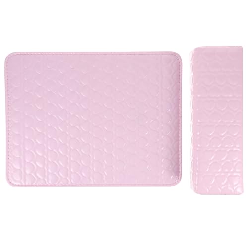 Manicure Hand Pillow Leather Wrist Rest Cushion for Nail Tech Nail Salon Arm Support Mat Waterproof Comfortable Art Accessory 14.76X11.41 Inches