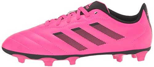 adidas Kids Goletto VIII Firm Ground Soccer Shoe, Team Shock Pink/Black/Black, 10 US Unisex Toddler