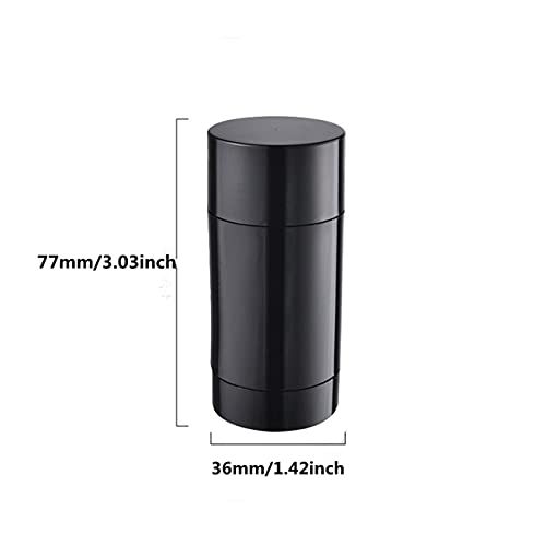 10 Pack 30ml Empty Round Deodorant Containers 1 Oz Twist Up Filling Stick Deodorant Container Plastic Deodorant Bottles Refillable Lip Balm Tube for Lipstick Crayon Chapstick DIY Make Own