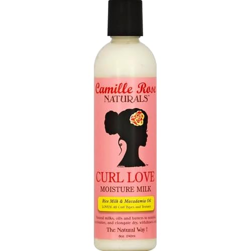 Camille Rose Leave-In Conditioner,Curl Love Moisture Milk ? Curly Hair Moisture,Detangler,Frizz Control,8 Fl Oz,(Pack of 2)