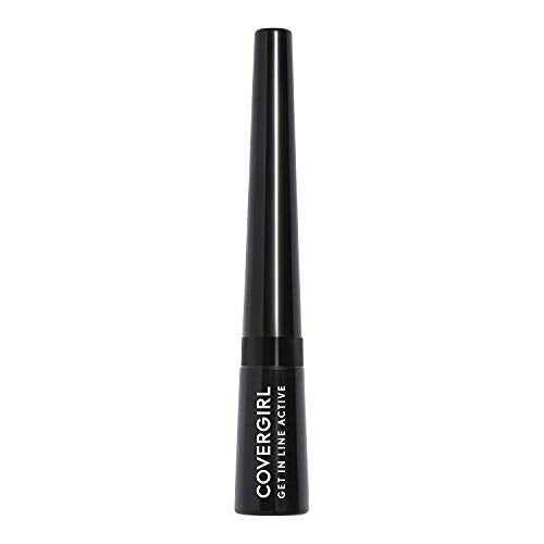 COVERGIRL Get In Line Active Eyeliner, Ink Black, 2 Count