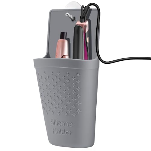 Heat Resistant Silicone Hair Iron Mat & Pouch, Gray