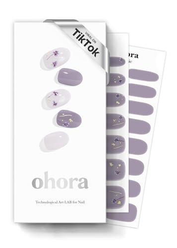 ohora Semi Cured Gel Nail Strips - 30 Wraps, UV/LED Cure, Salon-Quality