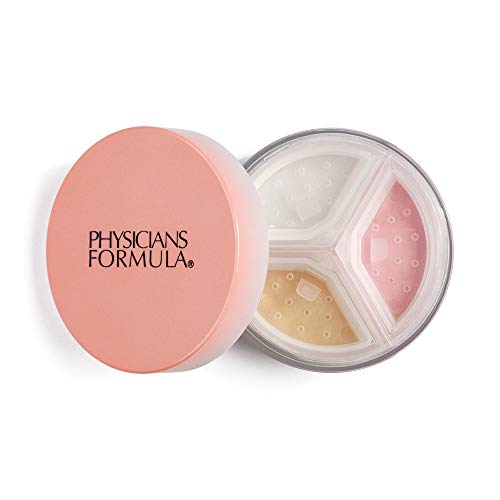 Physicians Formula Mineral Powder Wear 3-in-1 Setting Powder Face Makeup, Reduce Shine, Brighten, Baked | Dermatologist Tested, Clinicially Tested