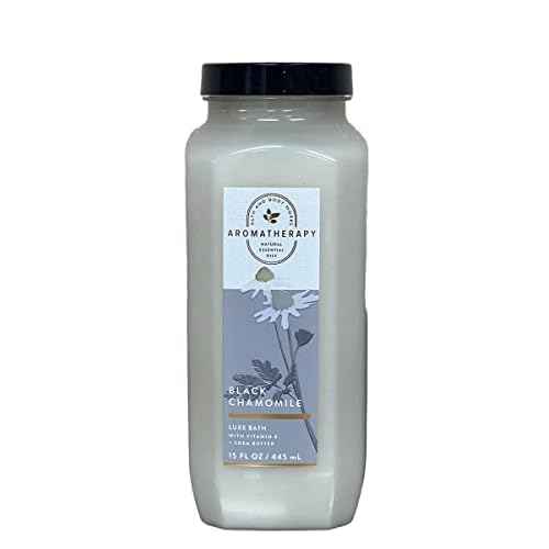 Bath and Body Works Aromatherapy Black Chamomile Luxury Bubble Bath 15 Fl Oz (Black Chamomile)