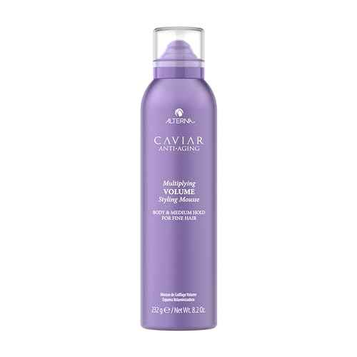 Alterna Haircare CAVIAR Anti-Aging Multiplying Volume Styling Mousse, 8.2 Fl Oz | For Fine, Thin Hair | Medium Hold | Create Instant Volume and Thickness | Sulfate Free