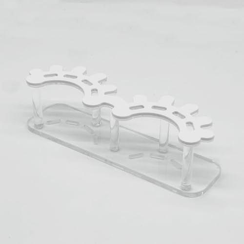 8-Hole Acrylic Tweezers Holder Display Stand - White