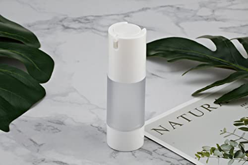 Airless Pump Bottles 30ml Travel Size, Pack of 6 Frosted