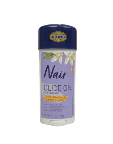 Nair Hair Remover Cream with Argan Oil for Bikini, Arms & Underarms, 3.3 oz