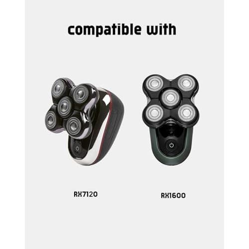 Remington Balder Boss XR7120 Replacement Head for Remington Shaver for Men XR7100 XR1600, 3 PCS Balder Boss Replacement Head, 3 Cleaning Brush