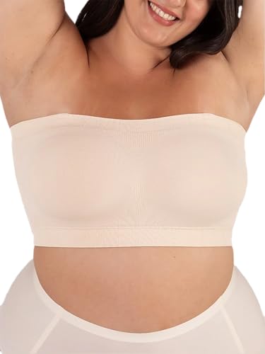SHAPERMINT Strapless Bra Wireless Bandeau Convertible Straps