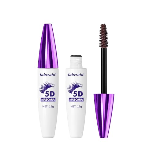 5D Waterproof Mascara - Lengthening & Volumizing Brown