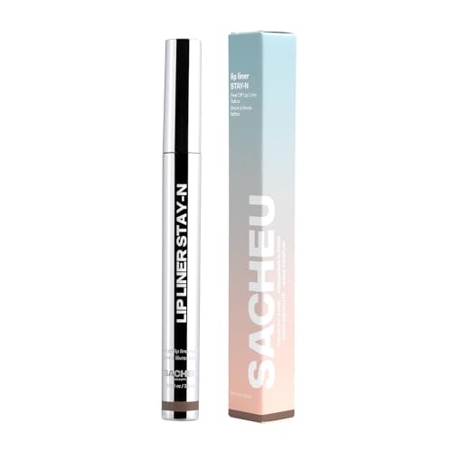 Sacheu Lip Liner Stay-N - Peel Off Lip Liner Tattoo, Peel Off Lip Stain, Long Lasting Lip Stain Peel Off, Infused with Hyaluronic Acid & Vitamin E, For All Skin Types, COREal