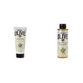 KORRES Greek Olive Blossom Hydrating Body Duo, includes Body Cream 6.76 fl oz and Shower Gel 8.45 fl oz in Olive Blossom scent, 2 Piece Set