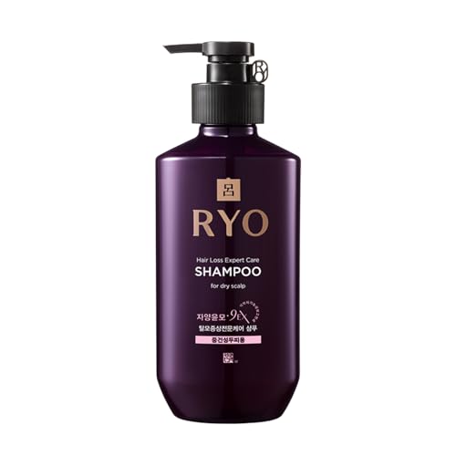 RYO Hair Strength Expert Care Shampoo For Normal&Dry Scalp, Moisturizing Dry Dead Skin Cells, Relieving Itchy and Smelly Scalp, Cleansing, Thickening and Growing For Thinning Hair, 13.53 Fl Oz.