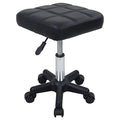 FURWOO Square Swivel Stool with Wheels - Height Adjustable Salon Massage