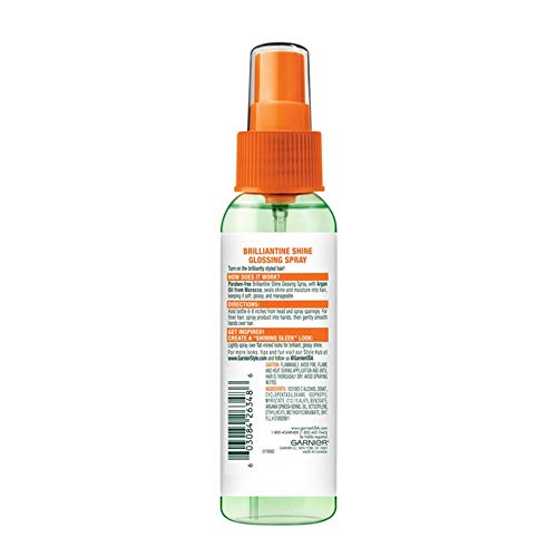 Garnier Fructis Style Brilliantine Shine Glossing Spray 3 Oz (Pack of 6)