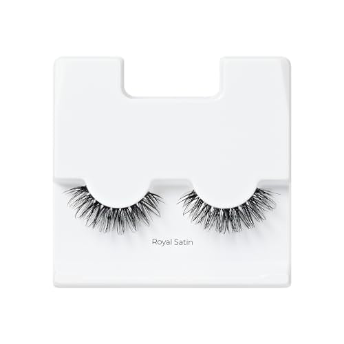 KISS Lash Couture LuXtensions Collection False Eyelashes, Flat Lash Technology, Super Slim Lash Band, Real Lash Extension Fibers, Reusable, Style ¡®Royal Satin¡¯, 10mm,1 Pair Strip Lashes