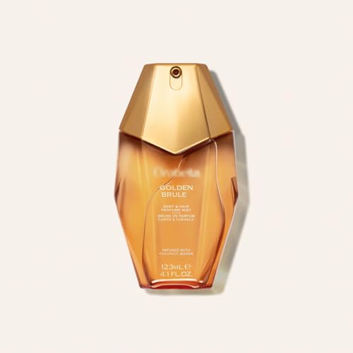 Golden Brule Vanilla Caramel Gourmand Perfume - Long Lasting Warm Amber Scent, 4.1 oz
