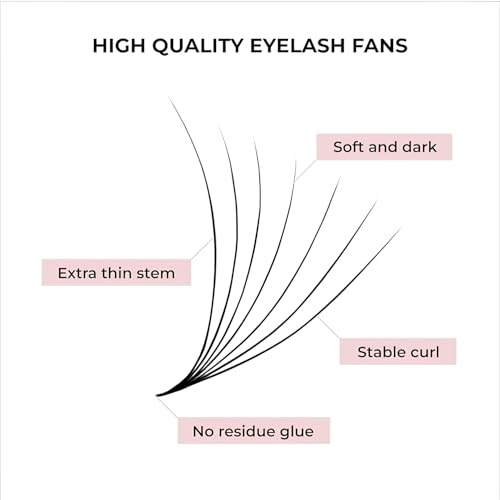 500 Premade Eyelash Fans 5D-20D Volume Lash Extensions