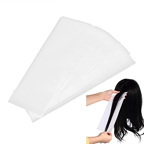 100 Pcs Transparent Hair Coloring & Perming Wrapping Sheets - Reusable ABS Hair Dye Paper