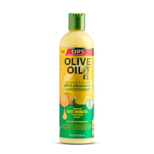 ORS Olive Oil Moisture Restore Creamy Aloe Shampoo - Strengthen & Nourish Replenishing Conditioner - Moisturizing Hair Lotion - Nourishing Sheen Spray - Bundle