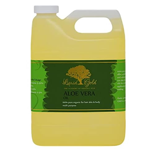 Liquid Gold Inc - 32 oz - Premium Aloe Vera Oil - 100% Pure Natural Organic Skin Hair Body Care