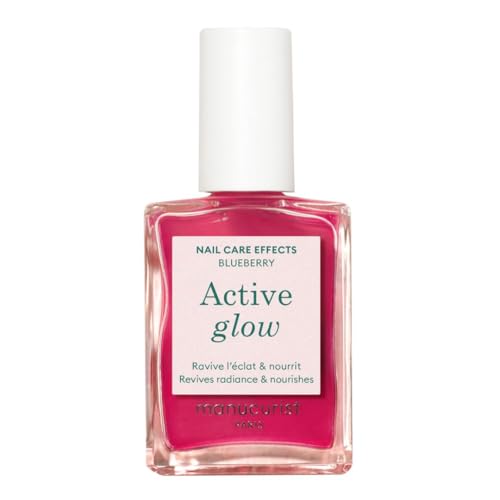Manucurist Active Glow Blueberry Strengthening Nail Polish - Cool-Rose