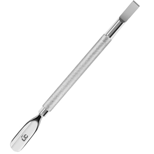 Silver Stainless Steel Cuticle Pusher & Nail Cleaner Tool - 5.5 Inch