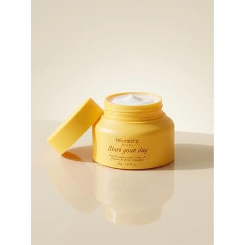 Start Your Day Brightening Day Cream with 5% Niacinamide & Ceramide, Lightweight Daily Face Cream for Dull Skin, 1.69 fl oz