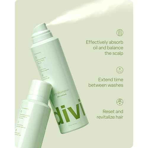 Divi Dry Shampoo Spray for Women - Formulated to Absorb Oil, Balance the Scalp and Extend Time Between Washes - Free of Benzene, Butane, Propane and Talc