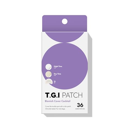 TGI PATCH] Blemish Cover Cocktail - Hydrocolloid Patches for Mid-Stage Pimples and Zits (36pc) 15+15+6