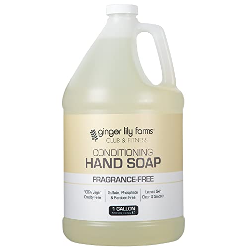 Ginger Lily Farms Club & Fitness Hand Soap + Butter Lotion Bundle, Fragrance Free