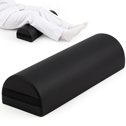 AceOrbit 3/4 Jumbo Round Massage Table Bolster Pillow - PU Leather