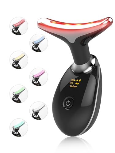 7-Color LED Facial Beauty Device with Vibration & Heat