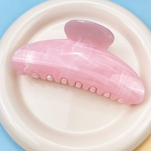 4PCS Large Marble Hair Clips - Non-Slip Claw Clips for Women