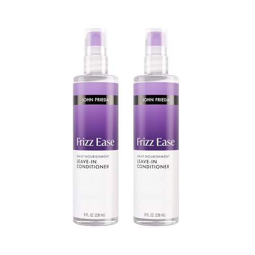 John Frieda Frizz Ease Daily Nourishment Leave-In Conditioner, Anti-Frizz Leave-in Conditioner Spray, 8 fl oz, Pack of 2
